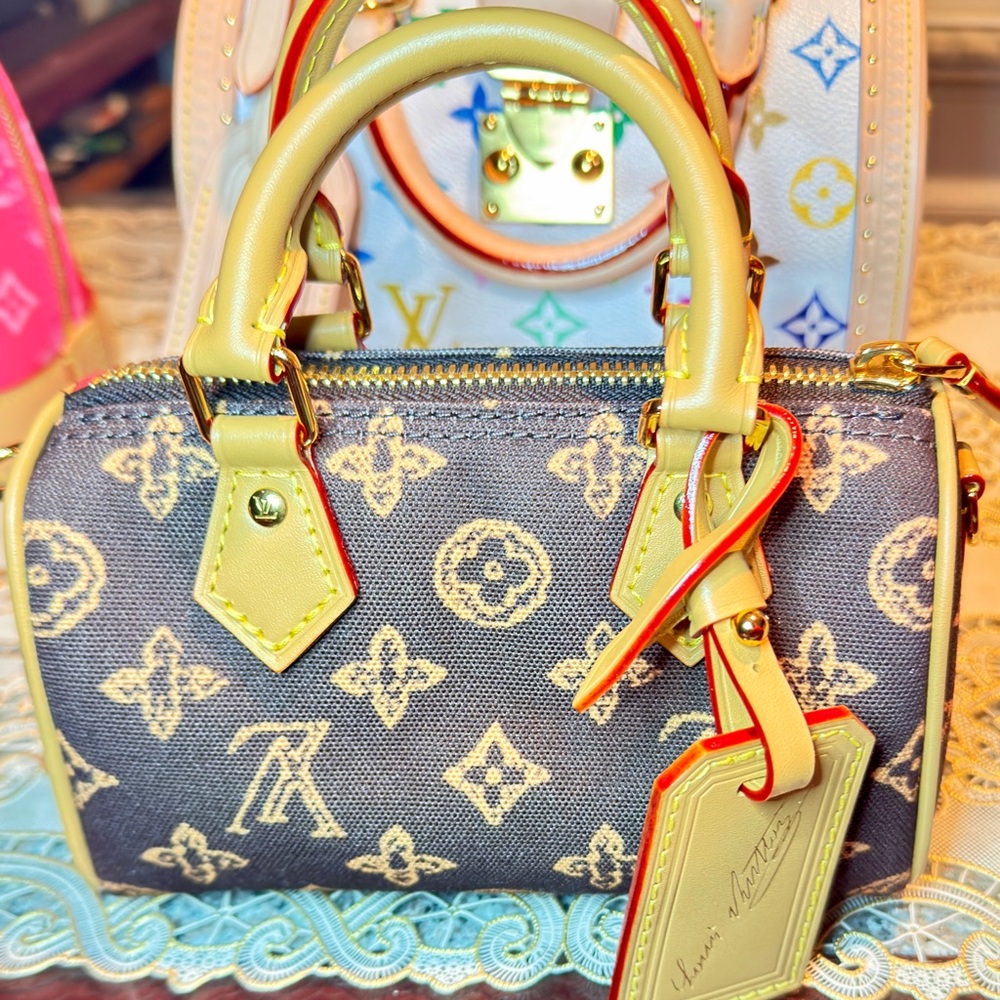 NIB Louis Vuitton 130 year Anniversary Monogram Brown Nano Speedy - Picture 7 of 10
